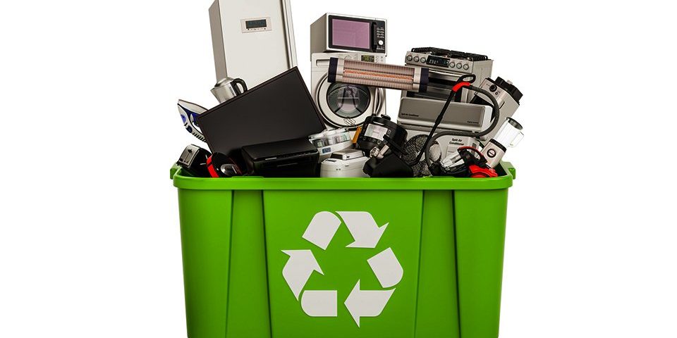 sample of e-waste from a Cary business