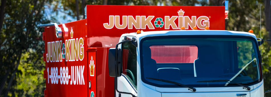 junk removal truck on it's way to a Durham North Carolina Job
